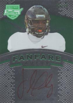 2012 Press Pass Fanfare - Green Red Ink #FF-JH2 Jayron Hosley Front