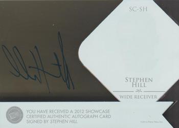 2012 Press Pass Showcase - Gold #SC-SH Stephen Hill Back