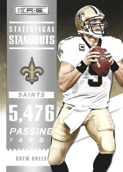 2012 Panini Rookies & Stars - Statistical Standouts #1 Drew Brees Front