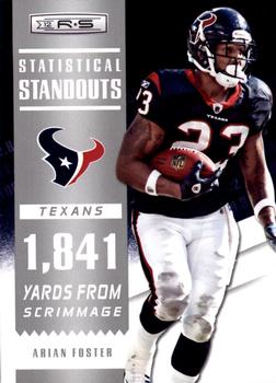 2012 Panini Rookies & Stars - Statistical Standouts #9 Arian Foster Front