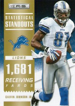 2012 Panini Rookies & Stars - Statistical Standouts Gold #10 Calvin Johnson Front