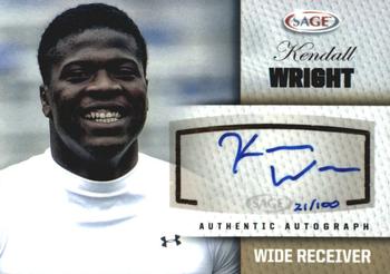 2012 SAGE Autographed - Autographs Gold #A50 Kendall Wright Front