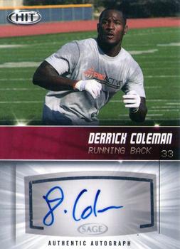 2012 SAGE HIT - Autographs #A33 Derrick Coleman Front