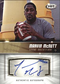 2012 SAGE HIT - Autographs Gold #A77 Marvin McNutt Front