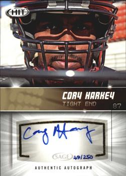 2012 SAGE HIT - Autographs Gold #A87 Cory Harkey Front