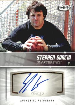 2012 SAGE HIT - Autographs Silver #A5 Stephen Garcia Front