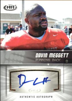 2012 SAGE HIT - Autographs Silver #A13 Davin Meggett Front