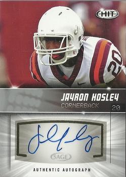 2012 SAGE HIT - Autographs Silver #A20 Jayron Hosley Front