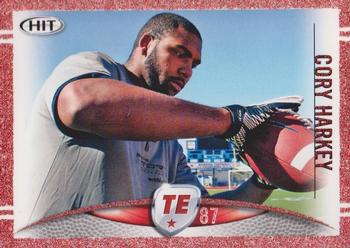 2012 SAGE HIT - Red Glitter #87 Cory Harkey Front