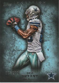 2012 Topps Inception - Blue #66 Dez Bryant Front