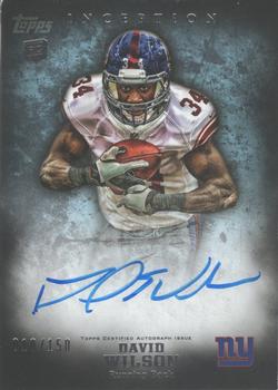 2012 Topps Inception - Blue #107 David Wilson Front