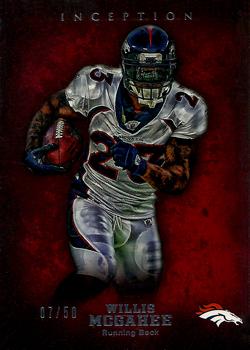 2012 Topps Inception - Red #38 Willis McGahee Front