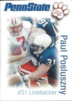 2006 The Second Mile Penn State Nittany Lions Tips: Fall Edition #NNO Paul Posluszny Front