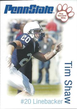 2006 The Second Mile Penn State Nittany Lions Tips: Fall Edition #NNO Tim Shaw Front