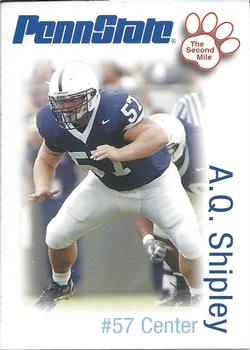 2006 The Second Mile Penn State Nittany Lions Tips: Fall Edition #NNO A.Q. Shipley Front
