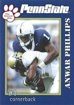 2005 The Second Mile Penn State Nittany Lions #NNO Anwar Phillips Front