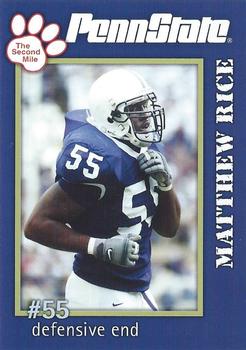 2005 The Second Mile Penn State Nittany Lions #NNO Matthew Rice Front