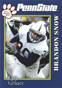 2005 The Second Mile Penn State Nittany Lions #NNO Brandon Snow Front