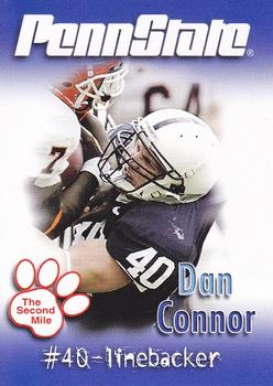 2007 The Second Mile Penn State Nittany Lions Tips: Fall Edition #NNO Dan Connor Front