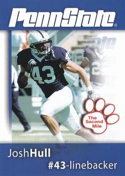 2008 The Second Mile Penn State Nittany Lions Tips: Fall Edition #NNO Josh Hull Front