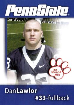 2008 The Second Mile Penn State Nittany Lions Tips: Fall Edition #NNO Dan Lawlor Front