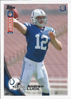 2012 Topps Kickoff #1 Andrew Luck Front