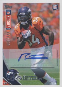 2012 Topps Kickoff - Autographs #19 Ronnie Hillman Front
