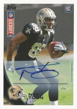 2012 Topps Kickoff - Autographs #21 Nick Toon Front