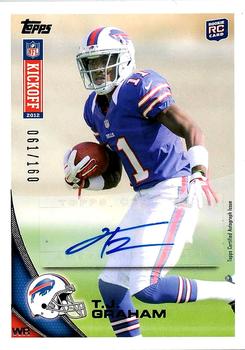 2012 Topps Kickoff - Autographs #37 T.J. Graham Front