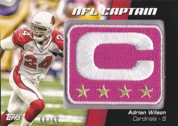 2012 Topps - NFL Captains Patches Pink #NCP-AW Adrian Wilson Front