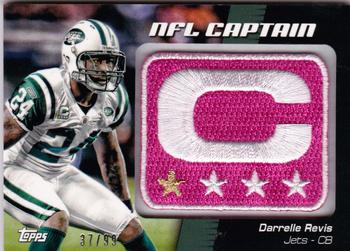 2012 Topps - NFL Captains Patches Pink #NCP-DR Darrelle Revis Front