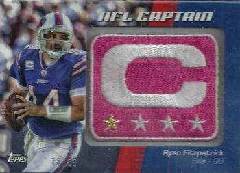 2012 Topps - NFL Captains Patches Pink #NCP-RF Ryan Fitzpatrick Front