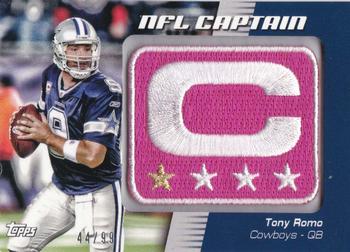 2012 Topps - NFL Captains Patches Pink #NCP-TR Tony Romo Front