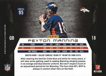 2012 Panini Momentum #95 Peyton Manning Back