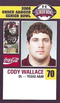 2008 Senior Bowl #NNO Cody Wallace Front