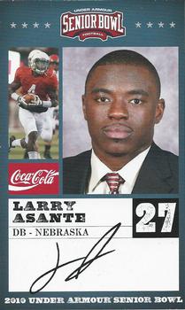 2010 Senior Bowl #NNO Larry Asante Front