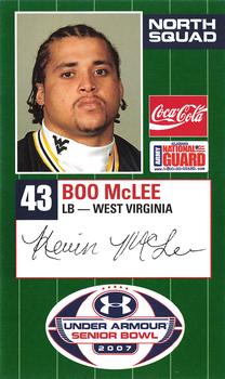 2007 Senior Bowl #NNO Boo McLee Front