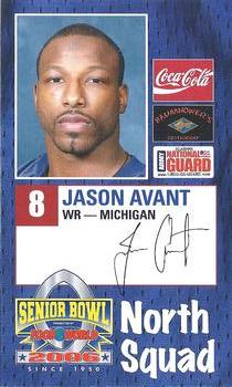 2006 Senior Bowl #NNO Jason Avant Front