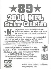 2011 Panini Stickers #89 Cleveland Browns Back