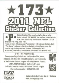 2011 Panini Stickers #173 Denver Broncos Back