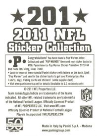 2011 Panini Stickers #201 Oakland Raiders Back