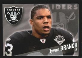 2011 Panini Stickers #210 Tyvon Branch Front