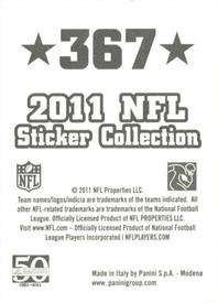 2011 Panini Stickers #367 DeAngelo Williams Back
