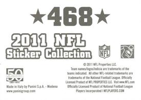 2011 Panini Stickers #468 2010 AFC Divisional Playoff Back