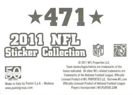 2011 Panini Stickers #471 2010 NFC Divisional Playoff Back