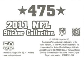 2011 Panini Stickers #475 Super Bowl XLV Back