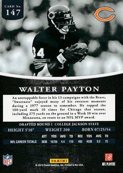 2012 Panini Prominence - Silver #147 Walter Payton Back