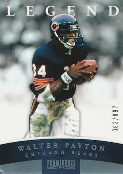 2012 Panini Prominence - Silver #147 Walter Payton Front