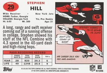 2012 Topps - 1957 Green #29 Stephen Hill Back