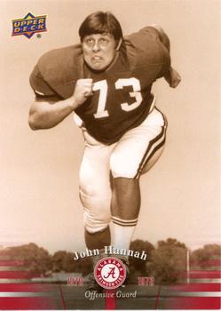 2012 Upper Deck University of Alabama #14 John Hannah Front